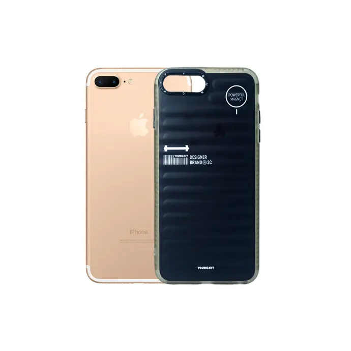 Plus YOUNGKIT 3D Printed Back Case (Black) Plus|6 Plus|8iPhone 7