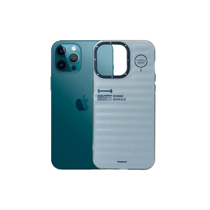[PO31BIP12PMAX-20-9] iPhone 12 Pro Max YOUNGKIT 3D Printed Back Case (Gray)