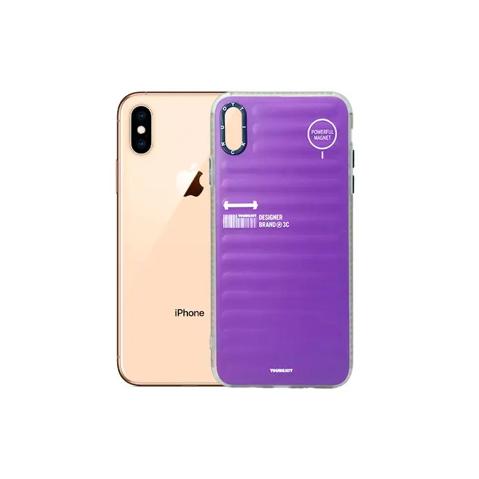 [PO31BIPXSMAX-20-12] iPhone XS Max YOUNGKIT 3D Printed Back Case (Purple)