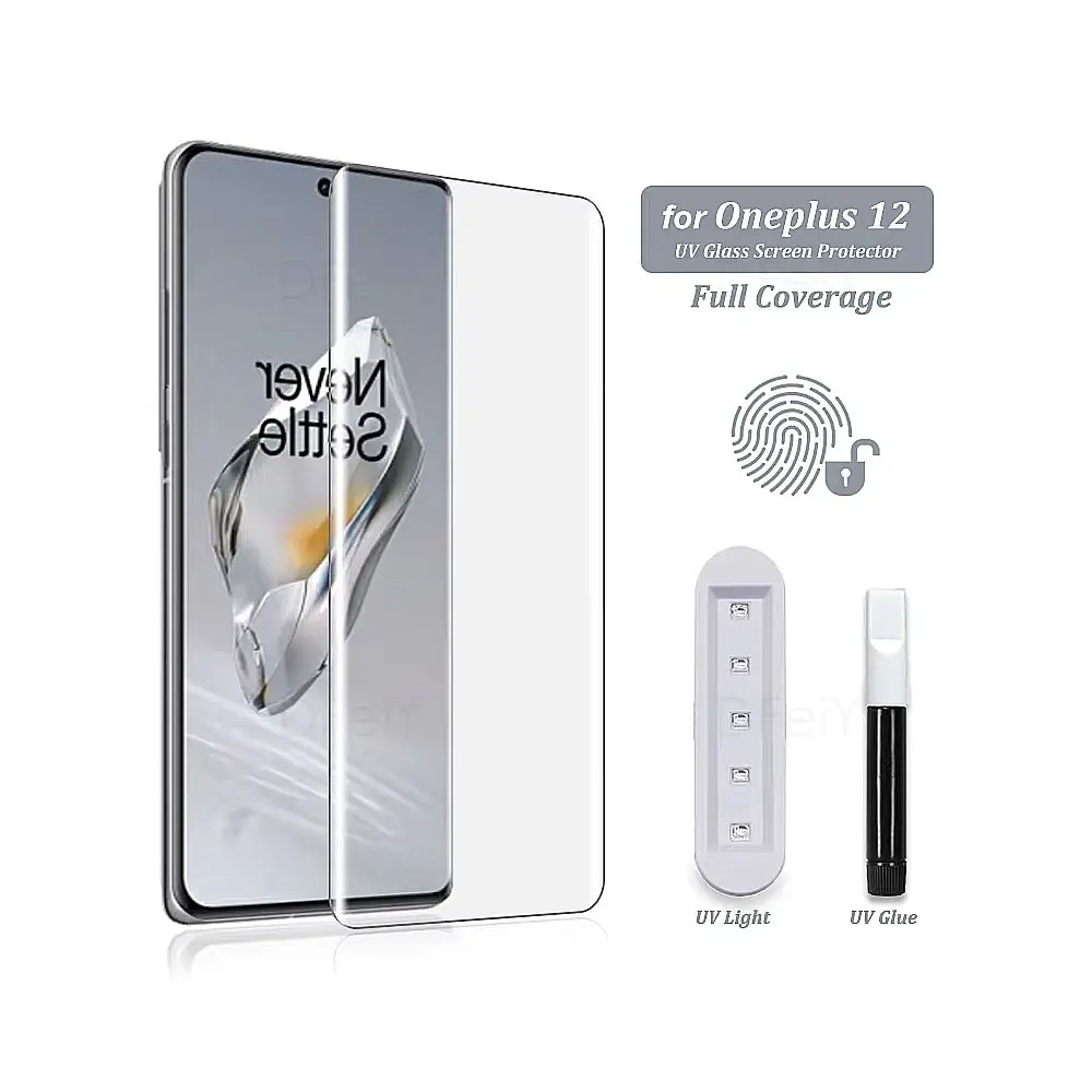 "OnePlus 12 Lito UV Glass Protector - Premium Screen Safety & Clarity"