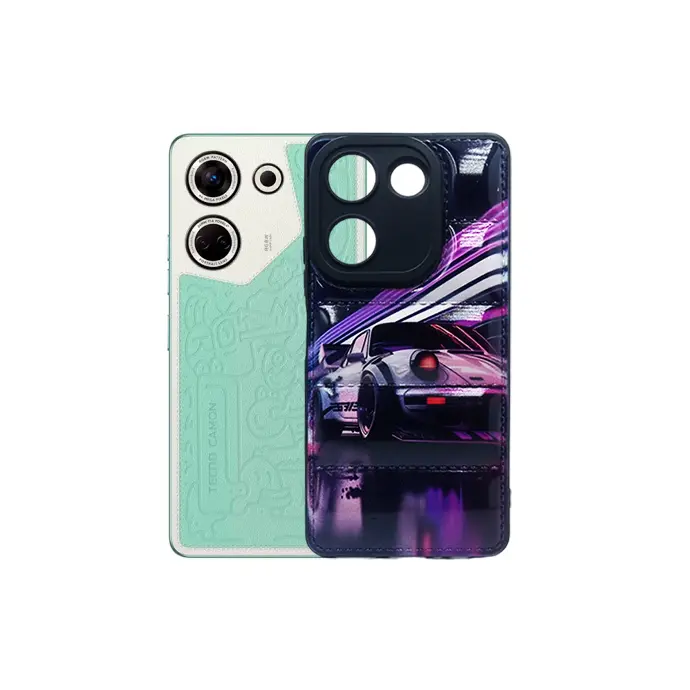 [PO14BTCMN20-41-2] Tecno Camon 20 Pro Full Print Puffer Back Case - Black