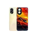 Oppo A18/A38 Full Print Puffer Back Case - Black