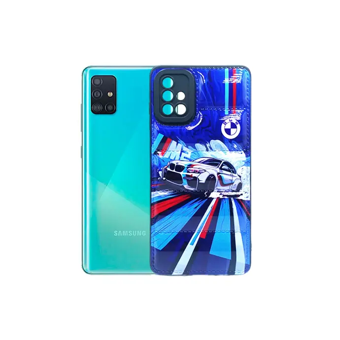 Samsung A71 4G Full Print Puffer Back Case - Stylish Protection