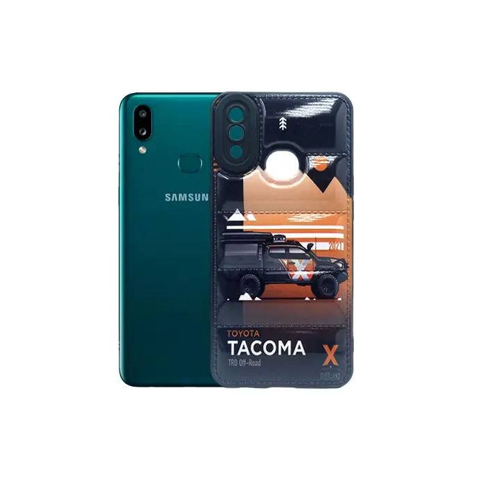 Samsung A10s Full Print Puffer Back Case - Black