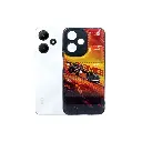 Infinix Hot 30 Play Fully Printed Puffer Back Case - Black Design