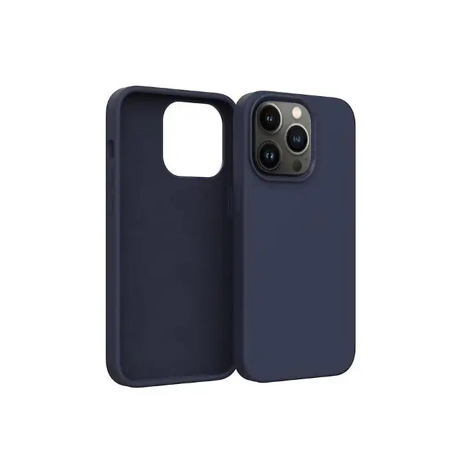 iPhone 13 Pro Original Official Soft Silky Back Case (Navy Blue)