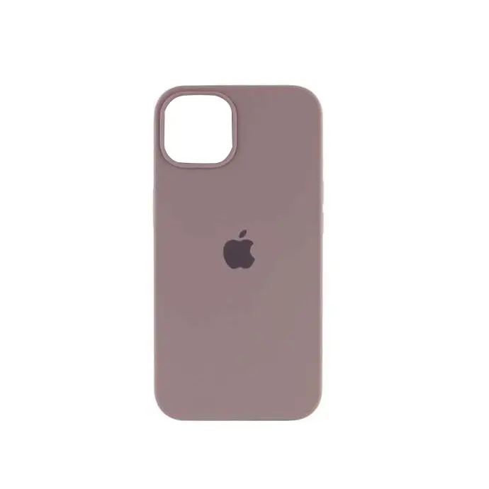 iPhone 13|14|15 Back Case Soft Silky Mobile Pouch (Header Purple)