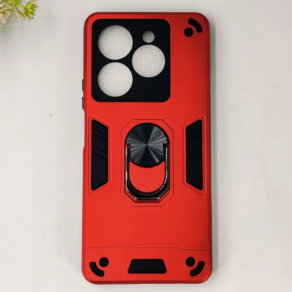 Infinix Hot 40 Pro|Hot 40|Tecno Spark 20 Pro Armour Back Case (Red)