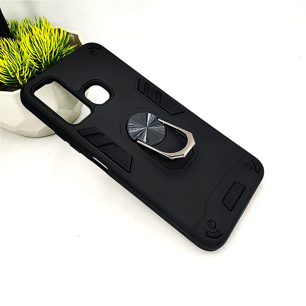 [PO39BIHOT9-1-2] Infinix Hot 9|Tecno Camon 15|Spark 5 Pro Armour Back Case (Black)