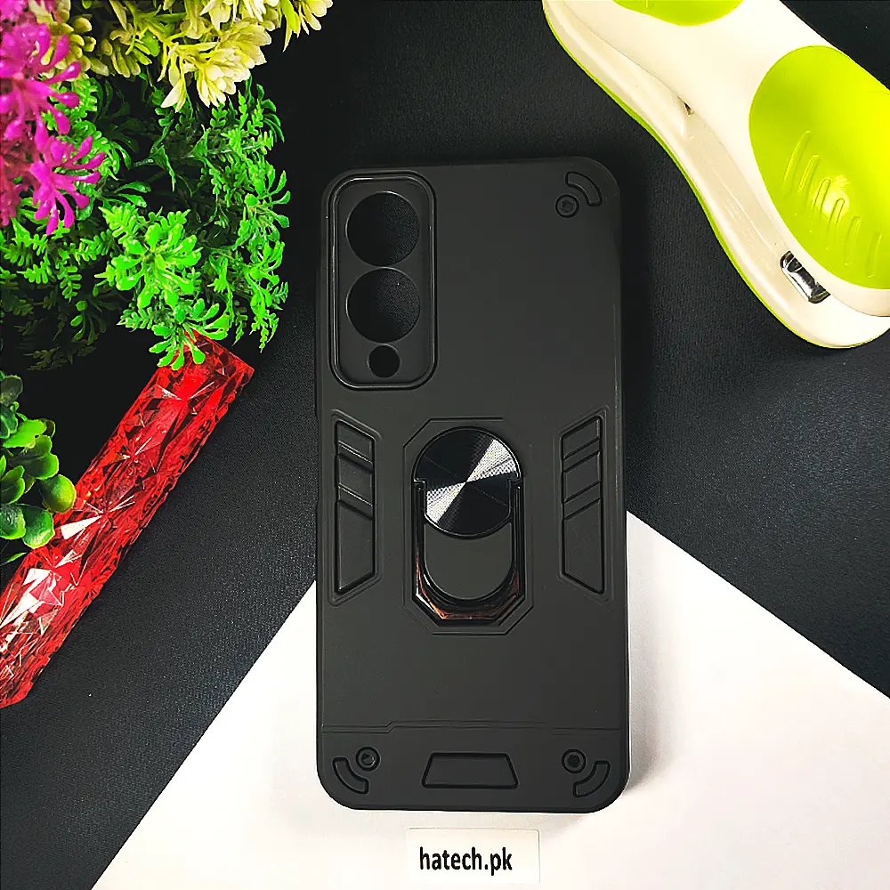[PO39BVIY17S-1-2] Vivo Y17s Armour Back Case (Black)