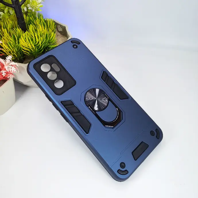 Vivo V23E Armour Back Case (Navy Blue)