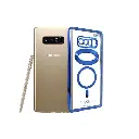 Samsung Note 8 CD Chrome Back Magsafe Wireless & Logo Case (Blue)