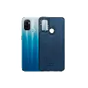 Oppo A53 4G KASN WONDERFUL LIFE Logo Leather Back Case (Navy Blue)