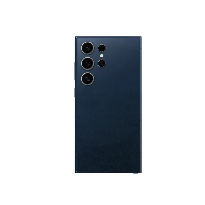 Leather Mobile Back Customize Skin (Navy Blue)