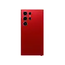Red Leather Mobile Back Skin - Customizable Protection for Your Device