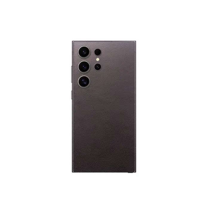 Leather Mobile Back Customize Skin (Dark Brown)