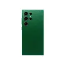 Green Leather Mobile Back Skin - Customizable Protection for Your Device