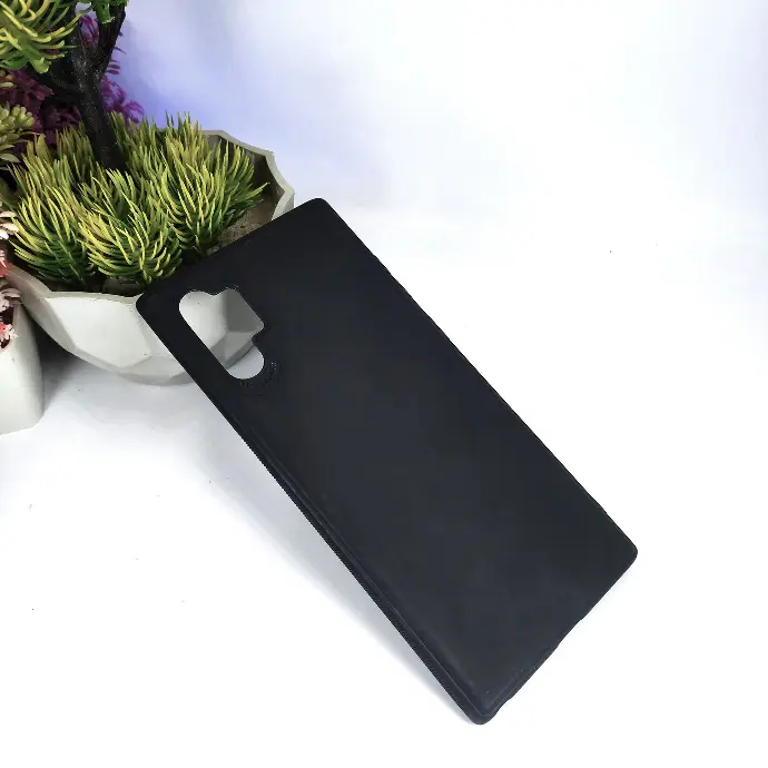 [PO4BSNOT10PL-4-2] Samsung Note 10 Plus Matte Soft Silicone Paper Case (Black)