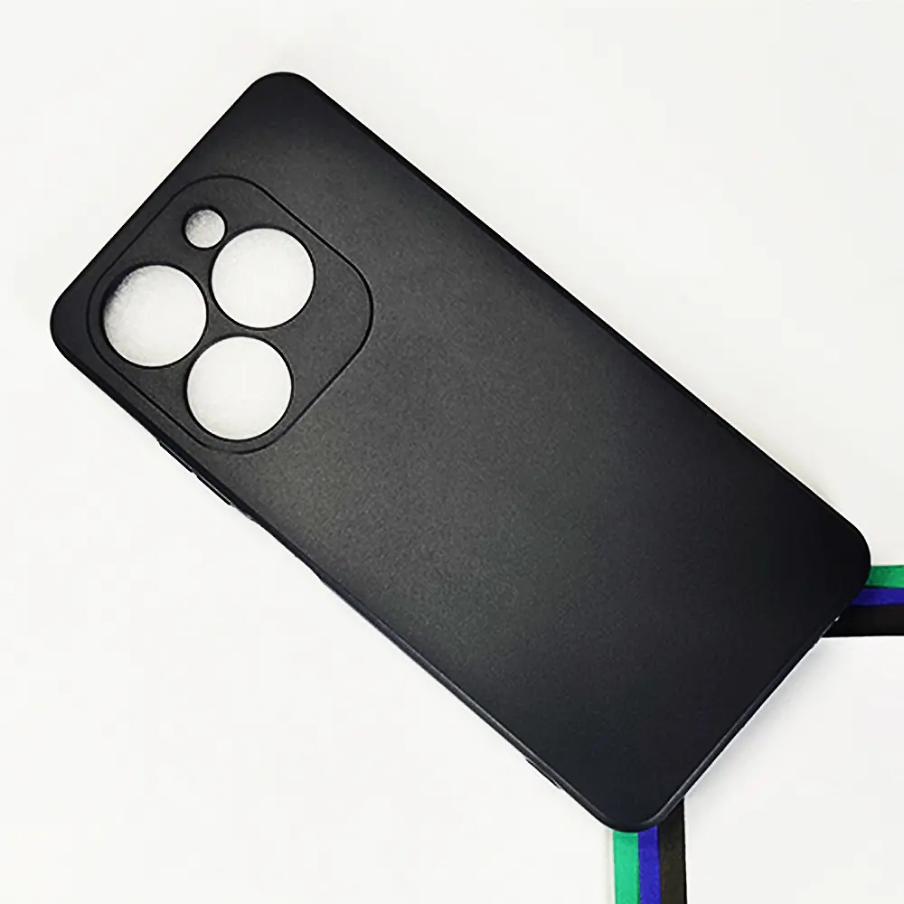 [PO4BTSPRK20C-4-2] Tecno Spark 20C | Infinix Hot 40i|Smart 8|Smart 8 Pro|Tecno Pop 8|Spark 20 Matte Soft Silicone Paper Back Case (Black)