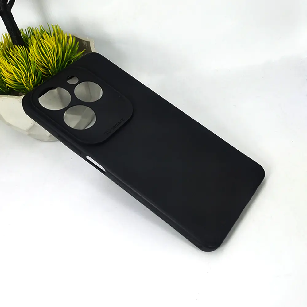 [PO4BIHOT40PR-4-2] Infinix Hot 40|Hot 40 Pro|Tecno Spark 20 Pro Matte Soft Silicone Paper Back Case (Black)