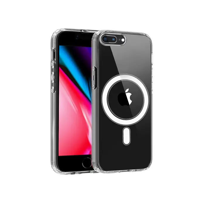 [PO7BIP7GPL-11] iPhone 7G Plus|8G Plus Magnetic Magsafe Wirelees Transparent Back Case