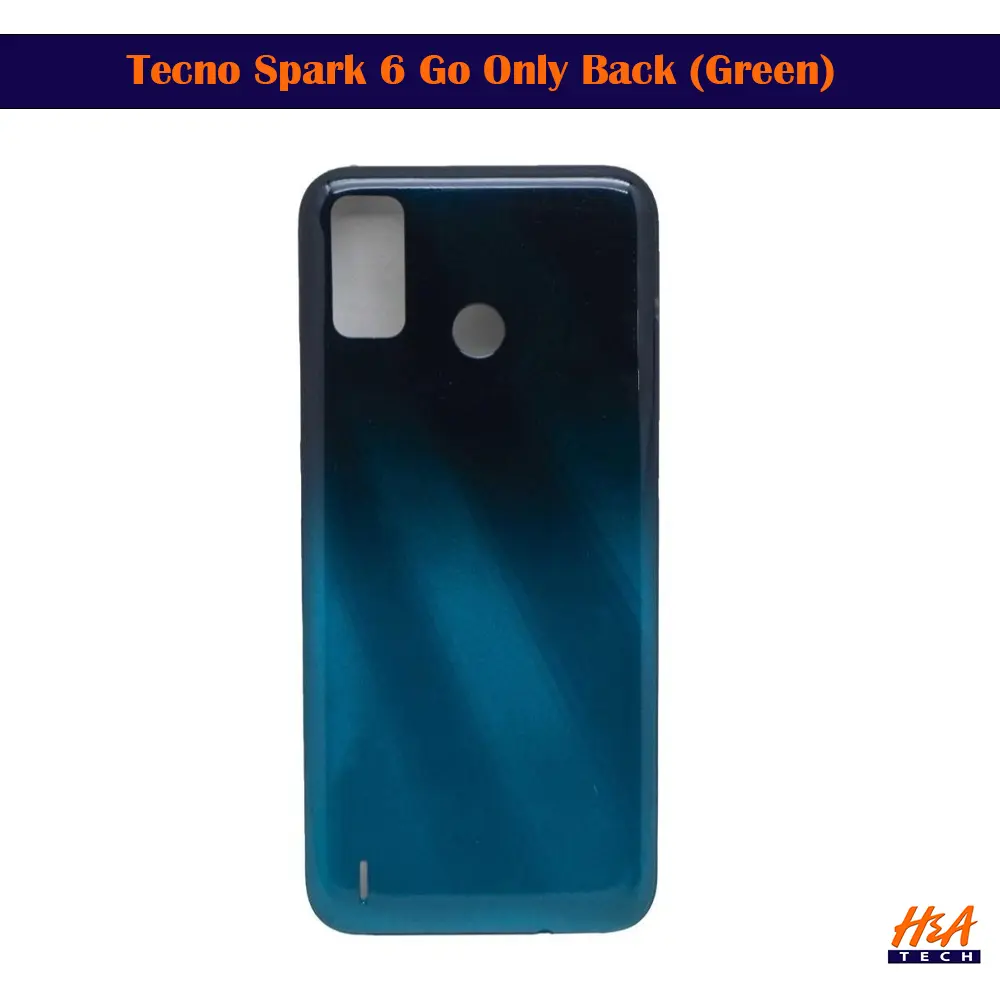 [HS9TSPRK6G0-3-2] Tecno Spark 6 Go Only Back (Black)