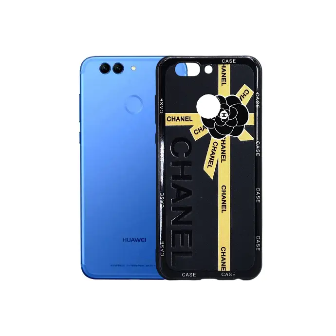 Huawei Nova 2 Plus Soft Silicone Printed Back Case - Black