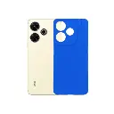Xiaomi Redmi 13 GEARS Luxuary Carbon Texture Soft Silicone Back Case (Blue)
