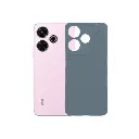 Xiaomi Redmi 13 GEAR 4 Luxuary Carbon Texture Soft Silicone Back Case (Gray)