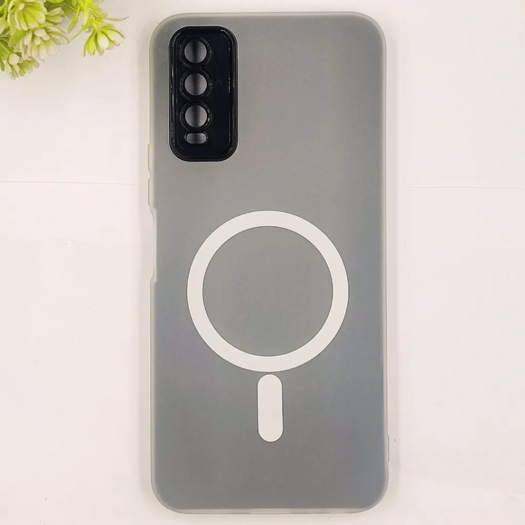 [PO15BVIY20-16-2] Vivo Y20|Y20i|Y20S|Y12S|Y12A Colour Silicone Mesh Back Case (Black)