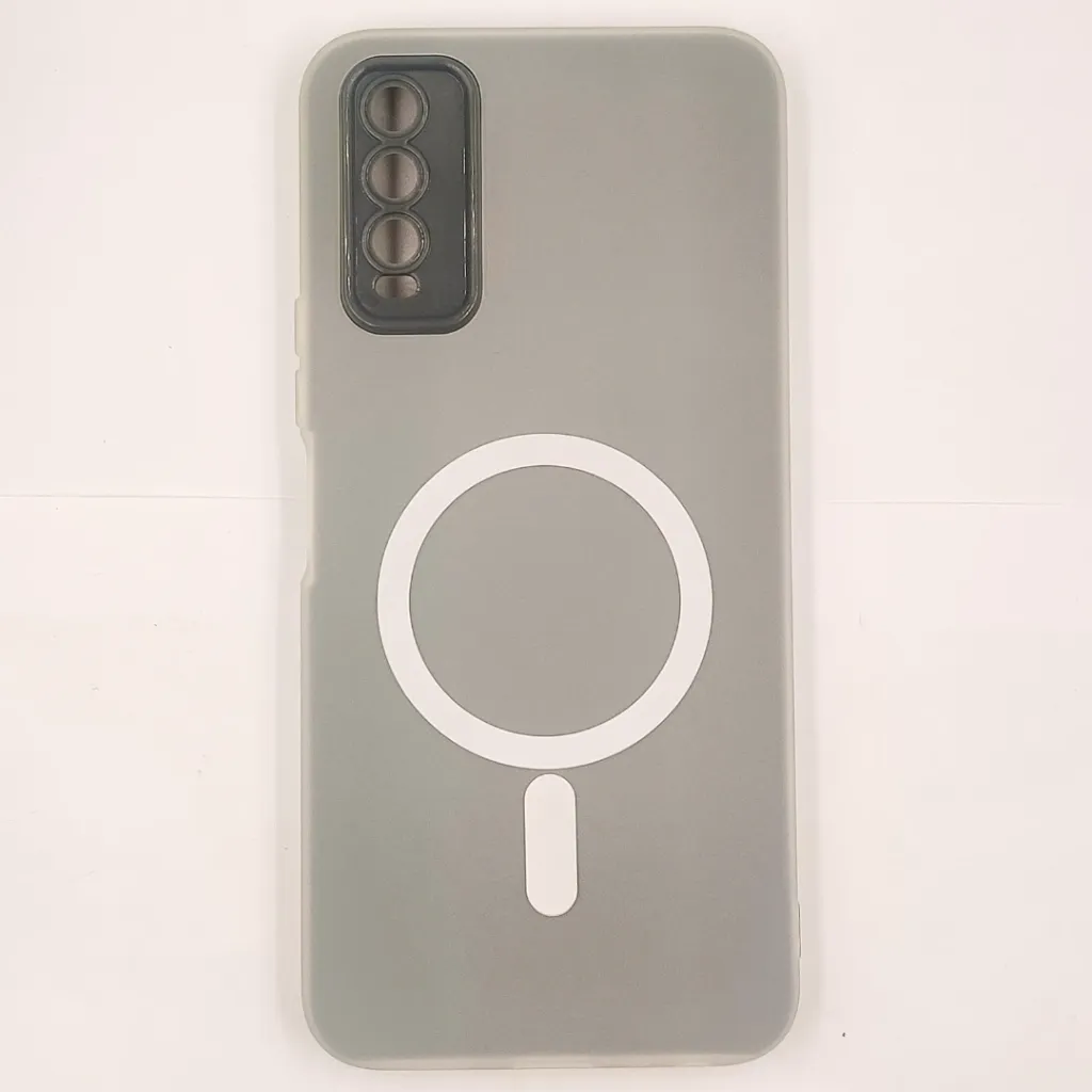 [PO15BVIY20-16-9] Vivo Y20|Y20i|Y20S|Y12S|Y12A Colour Silicone Mesh Back Case (Gray)