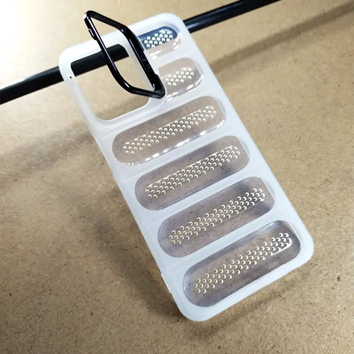 [PO15BOA54-16-30] Oppo A54 Colour Transparent Silicone Mesh Case - Stylish Crystal Protection