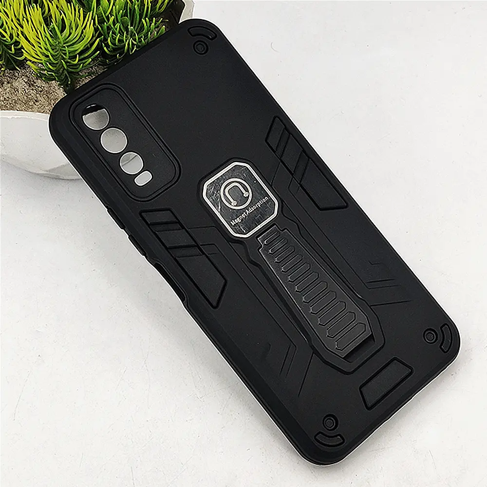 Vivo Y20|Y20i|Y20S|Y12S|Y12A Armour Back Case (Black)