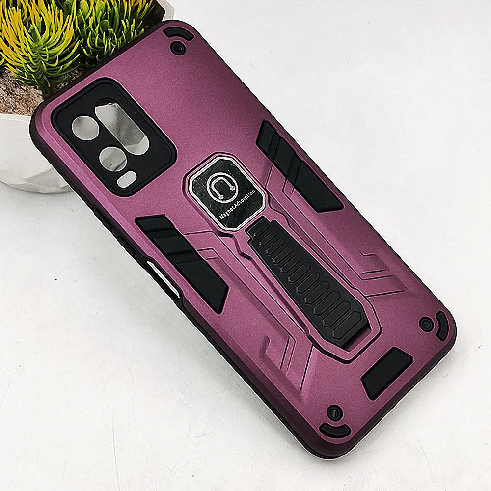 Vivo Y33s|Y33T|Y21T|Y21s Armour Back Case (Maroon)