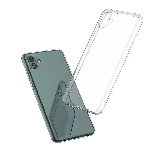 [PO7BSA04-3] Samsung A04 Dust Plug TPU|Transparent Back Case
