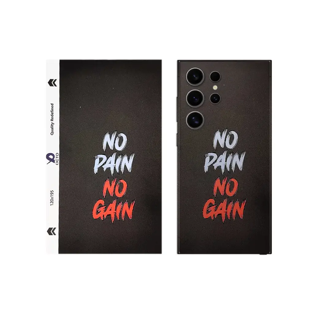 3D Printed Mobile Back Customize Skin (No Pain No Gain)