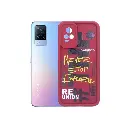 Vivo V21E|Y73 Printed Soft Silicone Back Case (Maroon)