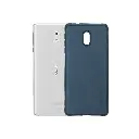 Nokia 3 X-Level Luxury Leather Back Case - Navy Blue Elegance