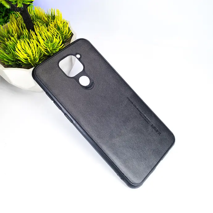 Xiaomi Redmi Note 9 & 10X Luxury Leather Back Case - Classic Black