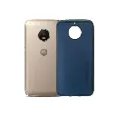 Motorola Moto G5s Plus Luxury Leather Back Case - Navy Blue Style