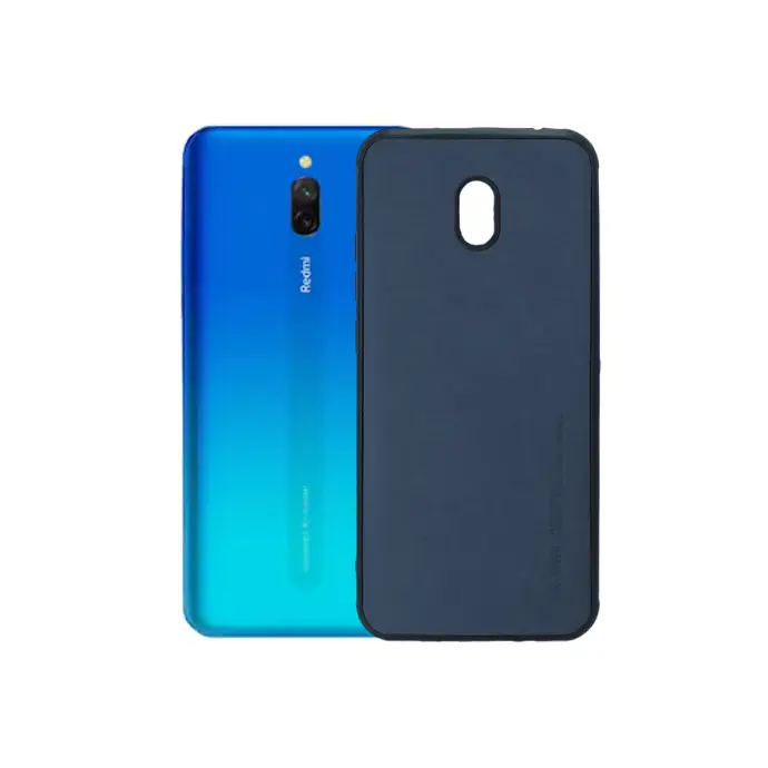 Xiaomi Redmi 8A X-Level Luxury Leather Back Case - Navy Blue