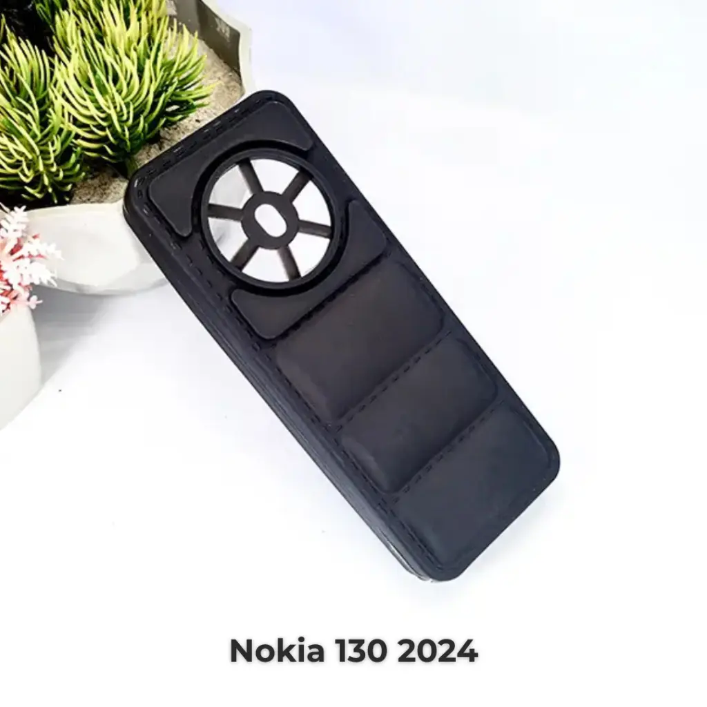 Nokia 130 2024 Soft Silicone Back Case (Black)