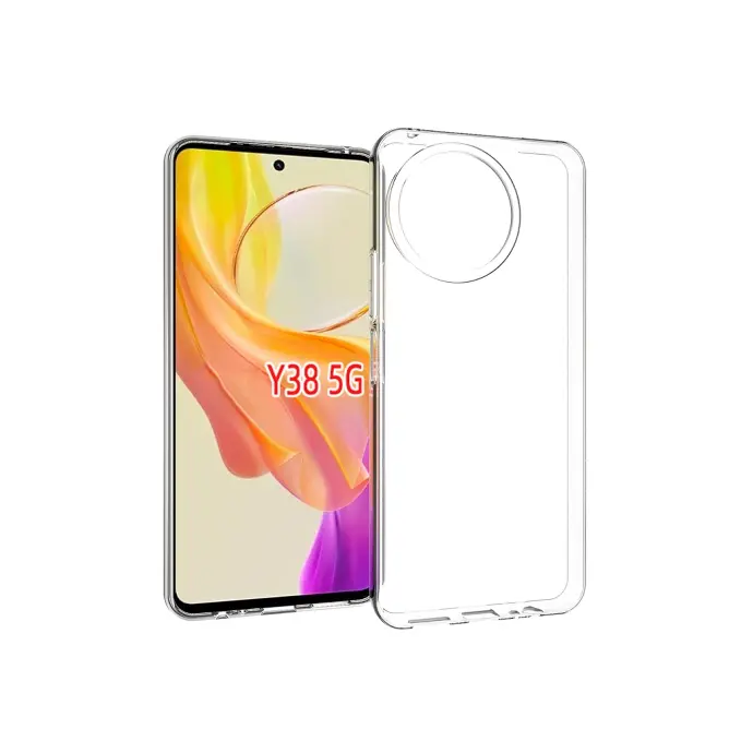 [PO7BVIY38-3] Vivo Y38 5G Dust Plug TPU|Transparent Back Case