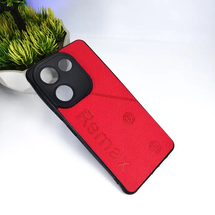[PO18BTCMN20-1-4] Tecno Camon 20|Camon 20 Pro Remax Leather Back Case (Red)