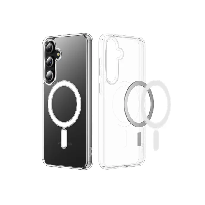 Samsung Galaxy S24 Magnetic Magsafe Wirelees Transparent Back Case