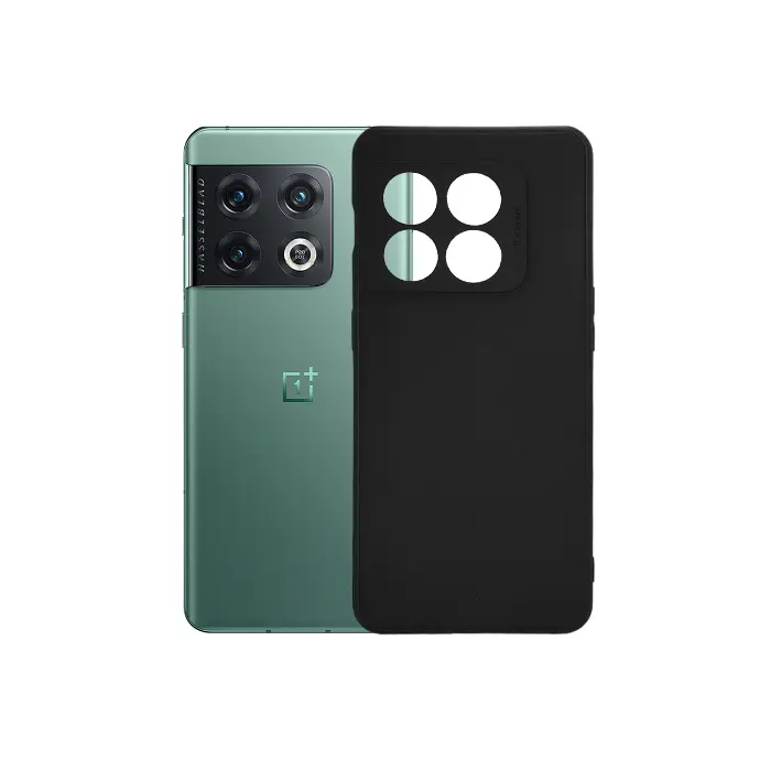 OnePlus 10 Pro Matte Soft Silicone Paper Back Case (Black)