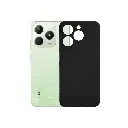 Oppo Realme C63|Realme C61 Matte Soft Silicone Paper Back Case (Black)