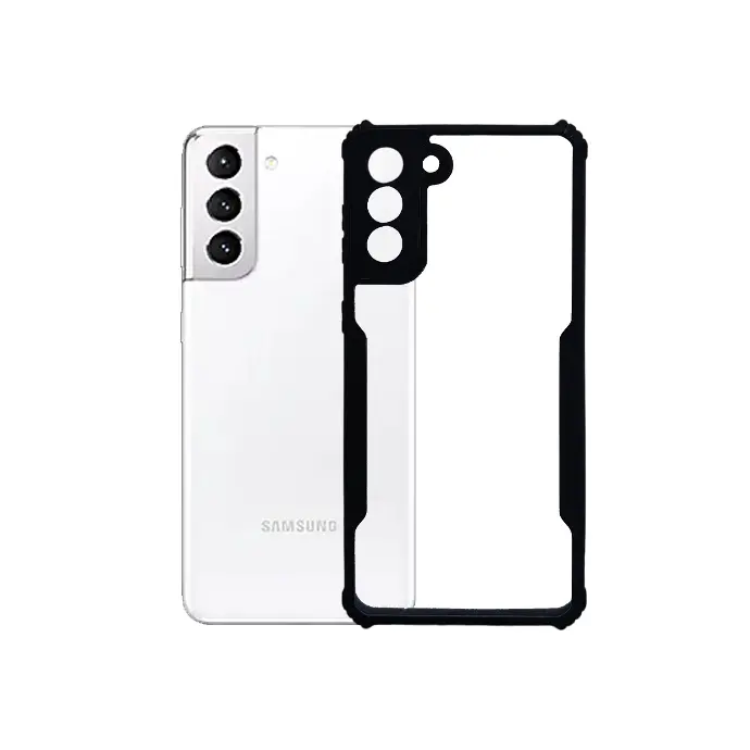 Samsung Galaxy S21 Plus iPaky Transparent Back Case (Black)
