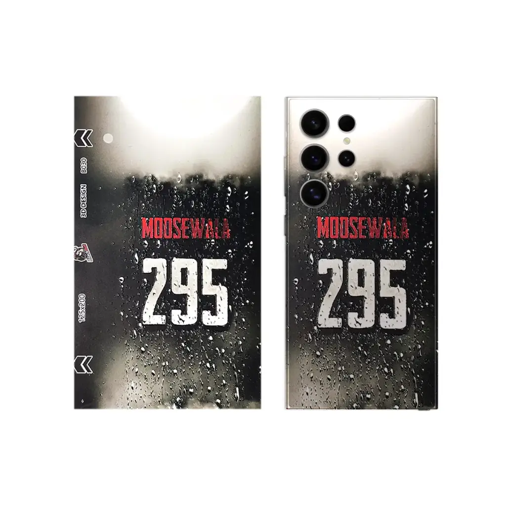 3D Printed Mobile Back Customize Skin (SIDHU MOOSE WALA 295)