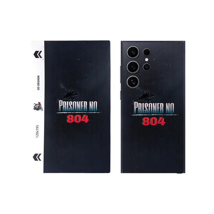 3D Printed Mobile Back Customize Skin (PRISONER 804)